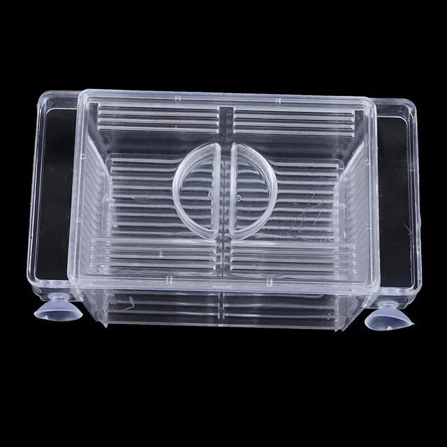 Aquarium Fish Tank Guppy Double Breeding Breeder Rearing Trap Box HatcheryJC-b