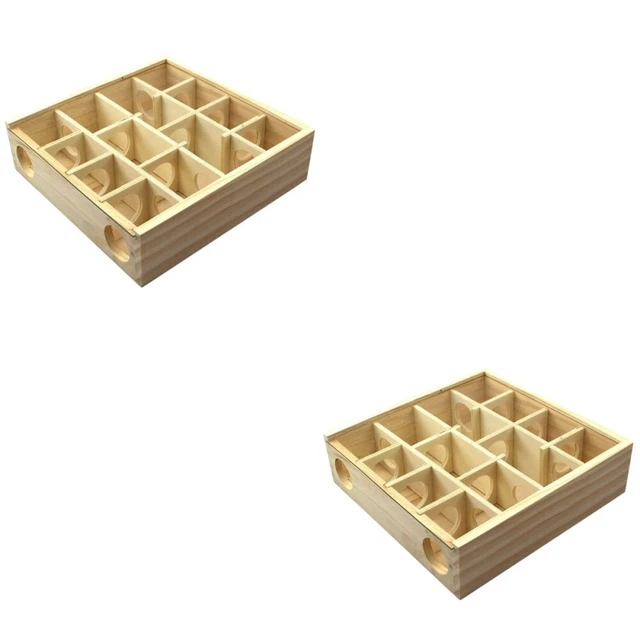 2x Haushalt Tragen-beständig Labyrinth Spielzeug Für Spielen Chinchilla Hamster-