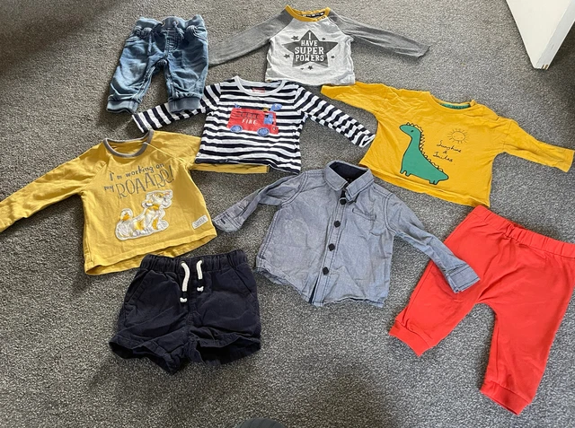 Baby boy 3-6 months clothes bundle Jeans Tops Shirt Shorts  Disney Next Etc Fab