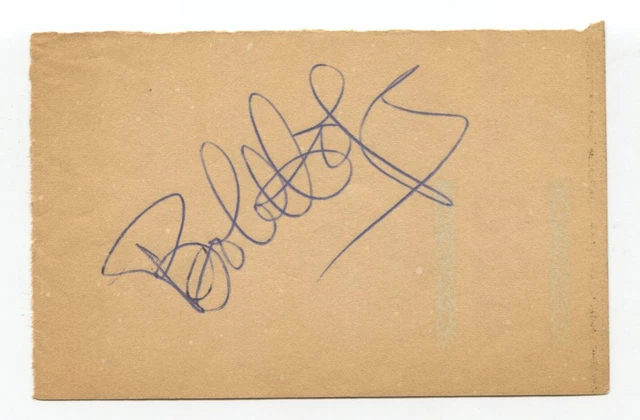 Bob Hope Signed Page Cut Autographed In 1952