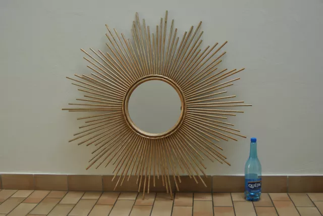 Grand miroir soleil oeil de sorcière design vintage 60 CHATY VALLAURIS 100 cm 2