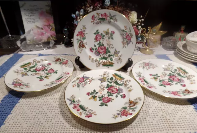 Wedgwood Charnwood W3984 Salad Plates 8 1/8”-Excellent Condition-Set Of 4