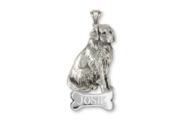 Bernese Mountain Dog Pendant Jewelry Sterling Silver Handmade Dog Pendant BMD1-N