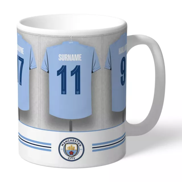 Manchester City Mug - Personalised Dressing Room - Official Football Gift for...