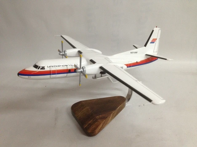 Fokker 27 F27 Friendship United Express Airplane Desktop Model