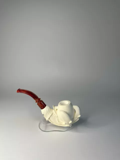 Pfeife Adlerkralle aus 1A Block-Meerschaumpfeife, mit Filter  Nr. 27 3