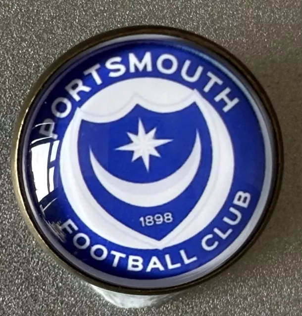 Portsmouth Enamel /Metal / Silicone Pin Badge Uk Seller 2cm