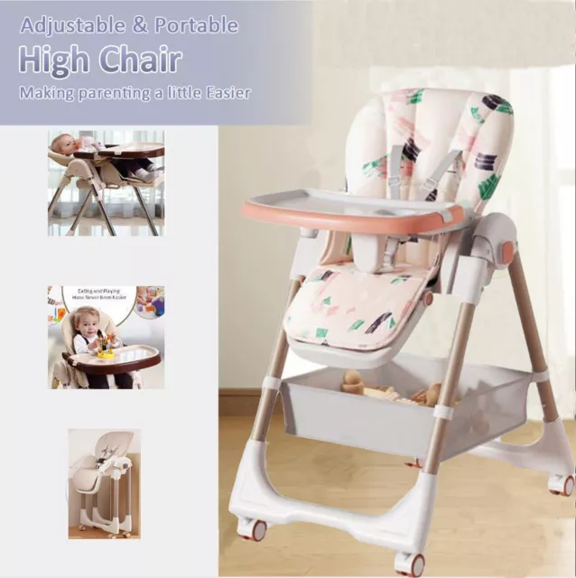 Adjustable folding dining chair for babies, newborns, new