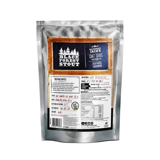Mangrove Jacks Foresta Nera Stout - Kit birra 31 pinte