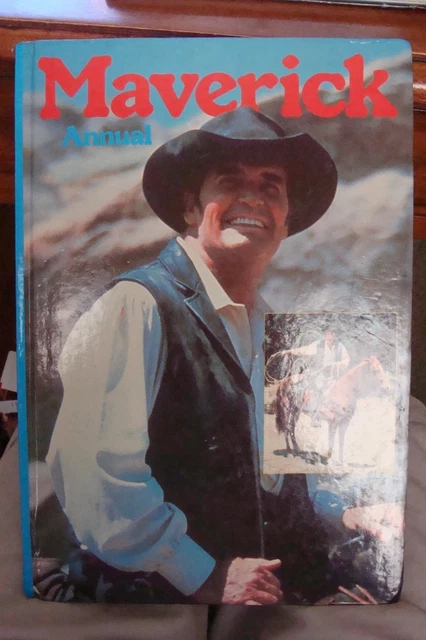 MAVERICK ANNUAL British RARE 1981 Book Comic Rockford Files James Garner tv show