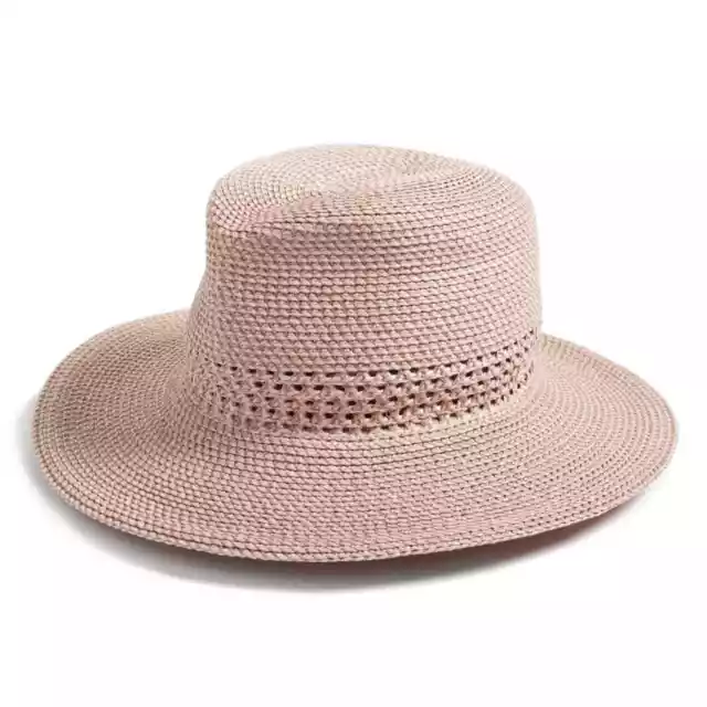 Eric Javits Squishee Bayou Fedora Sun Hat Light Pink