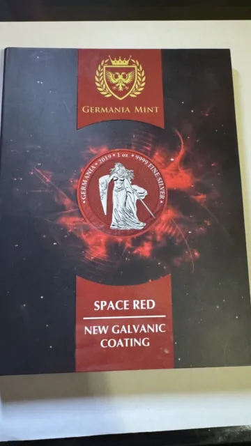 Germania 5 Mark 2019 "SPACE RED" 1 oz  169/500 With COA Low Mintage Rare!!
