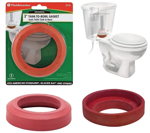 FLUIDMASTER 6110 3 in. Universal Tank to Bowl Gasket 19.99 PicClick