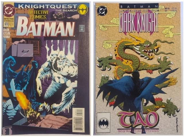Detective Comics Ft. Batman #670 & Legends Of The Dark Knight #53 Dc Comic Lot!