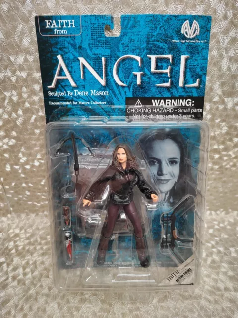 Angel, Buffy The Vampire Slayer, Faith In Leather Jacket, Moore Figure, 2001