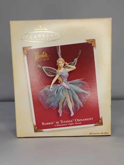 HALLMARK Keepsake 2005 BARBIE AS TITANIA Fairy CHRISTMAS ORNAMENT Mattel NEW