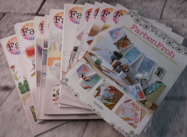 HACHETTE Mandala Malbücher FARBENFROH, mal dir dein Leben neu aus; Nr. 1 - 47