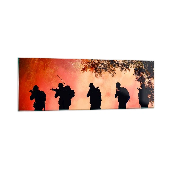 Tableau Décoratif Sur Verre - Impression New York, Format 90x30cm, Cadre Panoramique - 10