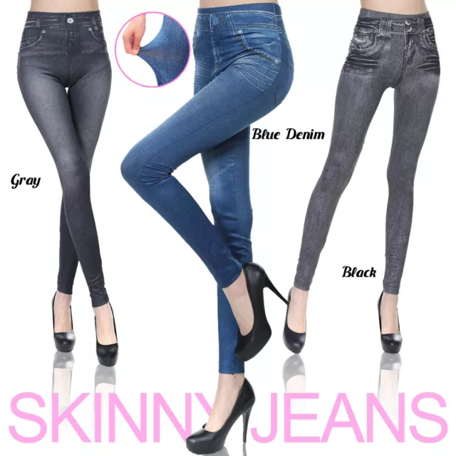 Women Skinny Sexy Jeggings slim Leggings Jeans 3 colour Fashion Pants Style