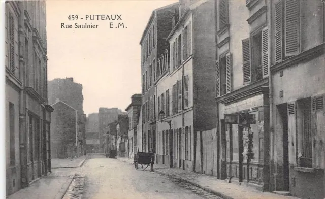 Cpa 92 Puteaux Rue Saulnier