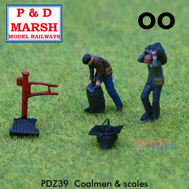 COALMEN  SCALES Painted figures ready to place PD Marsh OO gauge Z39