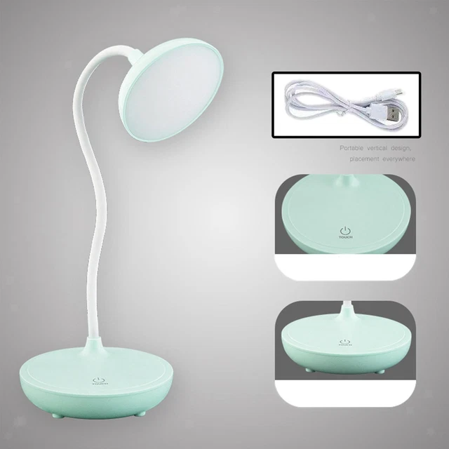Lampada Da Tavolo A LED Flessibile A Collo Di Cigno USB Dorm  Caring