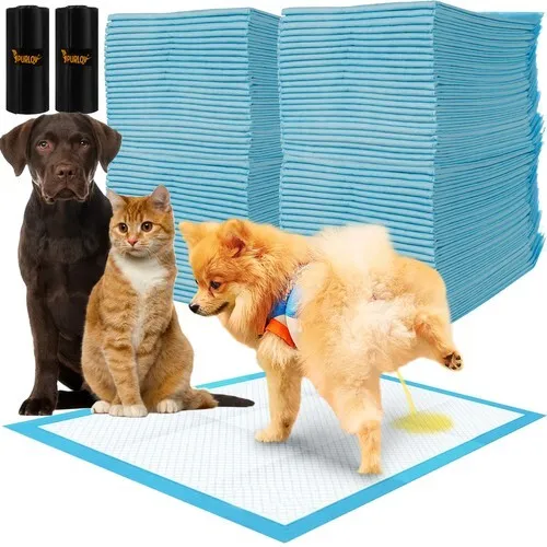Welpenunterlagen Trainingsmatte Urintücher Hunde-Pads Puppy Pads 60x40cm 100 Stk