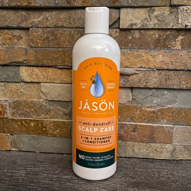 JASON-Anti Dandruff Scalp care-2 in 1 Shampoo Conditioner 12 oz-No Sulfates