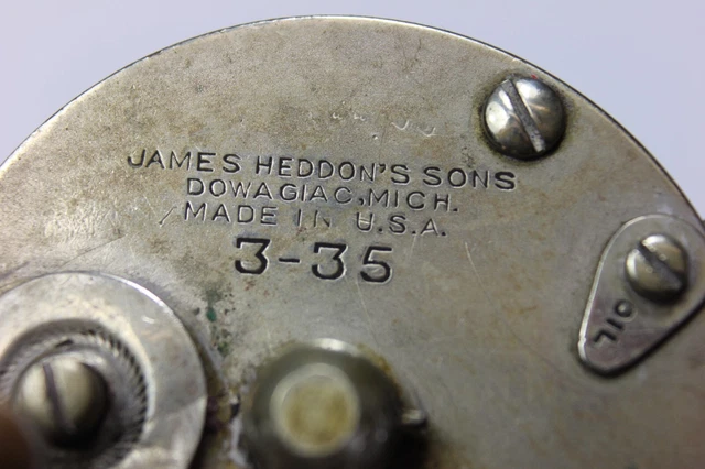JAMES HEDDON'S SONS DOWAGIAC MICH 3-35 Vintage Heddon Casting