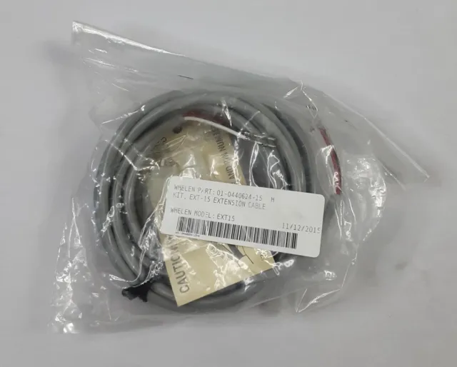 New, 15’ WHELEN Strobe Extension Cable Kit (EXT15).