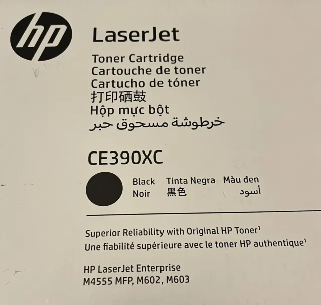 HP Toner CE390XC Schwarz HP LaserJet M4555/601/602/603 NEU OVP