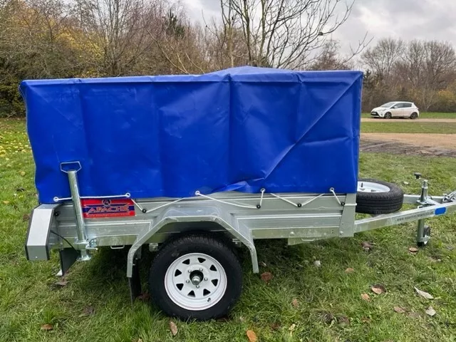 NEW 6x4 Heavy Duty Galvanised Trailer with cage, cover, spare wheel, rear props