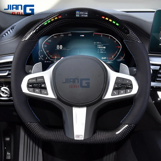 LED Carbon Fiber HEATED Steering Wheel For BMW G20 G21 G22 G30 G38 G80 F82