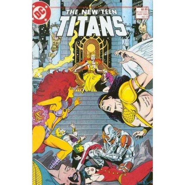 New Teen Titans (1984 series) #8 in Very Fine + condition. DC comics [t!