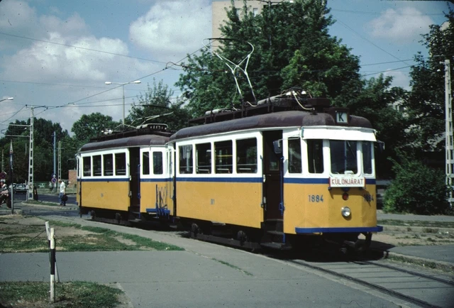 Trolley Tram Streetcar Kodachrome original Kodak slide