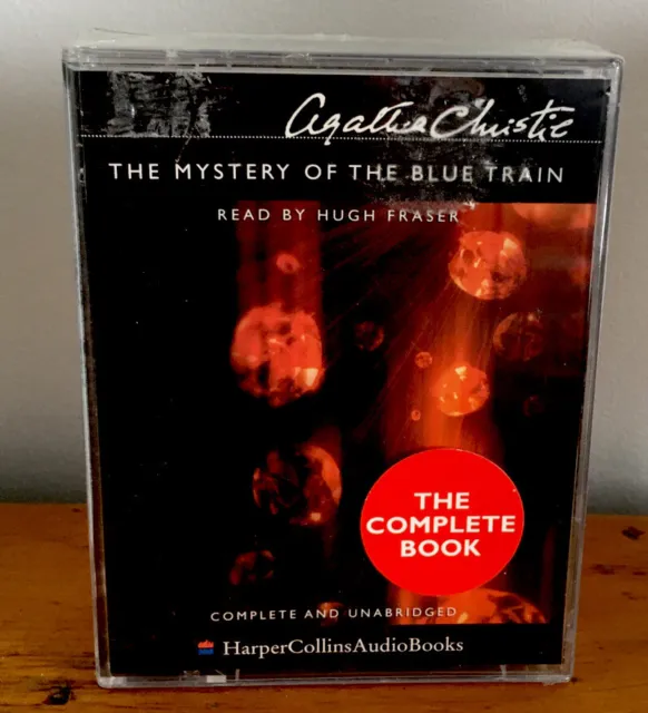 MYSTERY OF THE BLUE TRAIN A Christie  AUDIOBOOK 4 CASSETTES  7+ Hours  NEW