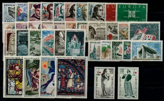 timbres France neufs** année complète 1963