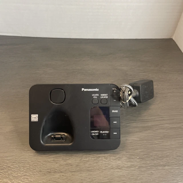 Panasonic KX-TGE230 B Cordless Main Base Answering System w/ PNLV226 AC Adapter