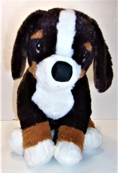 Ikea Hoppig Bernese Mountain Dog Puppy St Bernard 14" Plush Stuffed Animal Toy