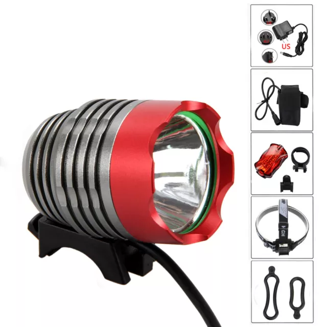 5000lm T6 LED Bicicleta de Montaña Bicicleta Ciclo Luz Frontal Antorcha Faro 2