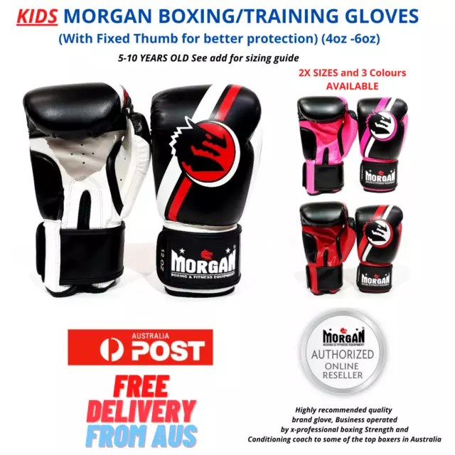 Morgan kids boxing gloves bag MMA punch bag kids gloves AU