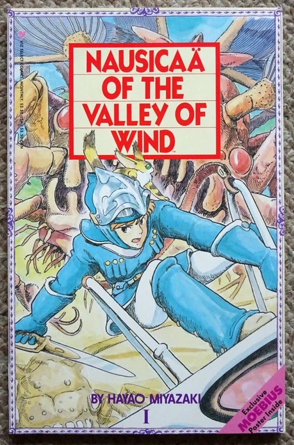 1988 NAUSICAA OF THE VALLEY OF WIND-Hayao Miyazaki-#1-Moebius POSTER ...