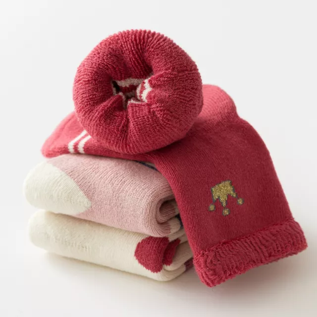 3 pares de calcetines térmicos de invierno cálidos para bebés niños 0-5 años 2