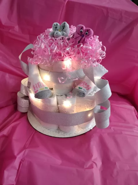 Baby shower diaper cakes-custom Made to order.