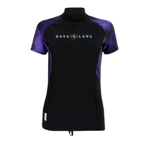 New-Aqua Lung Women's Short Sleeve RashGuard Galaxy Twilight  Size XL