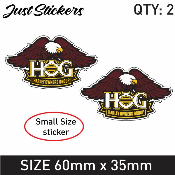 2 x Harley Davidson bike, helmet, car sticker , bumper sticker ,4X4,  bike,
