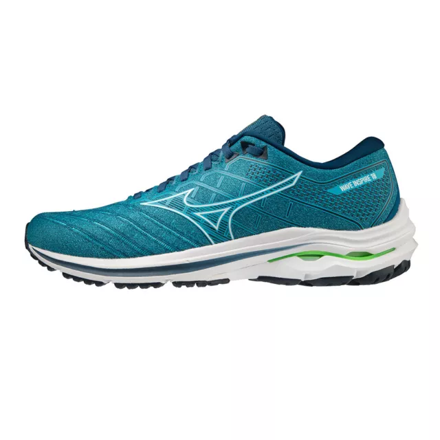 Mizuno Mens Wave Inspire 18 Running Shoes Trainers Sneakers Blue Sports