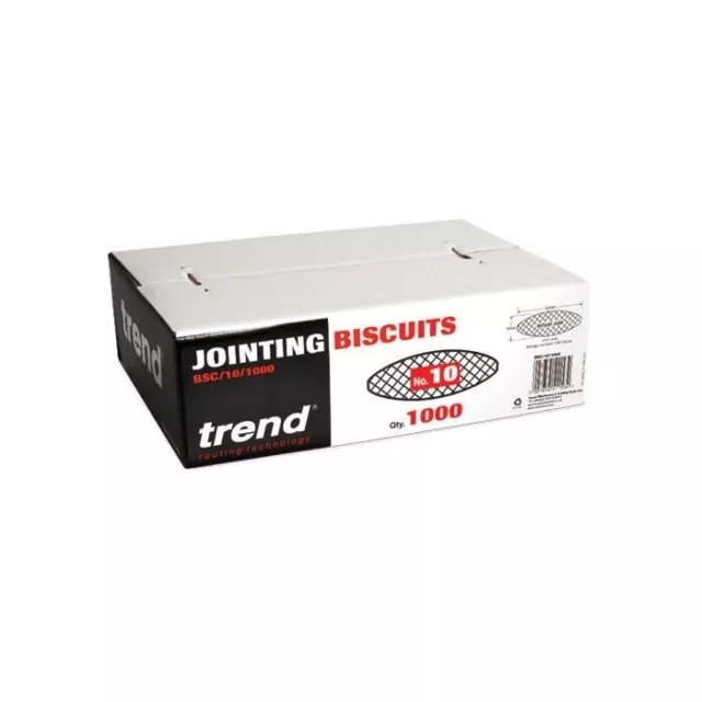 Trend BSC/10/1000 Beech Size 10 Jointing Dowel Biscuits (Box of 1000) BRAND NEW