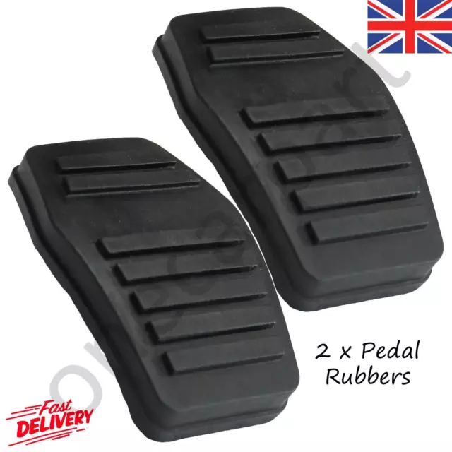 2 Rubber Foot Pedal Cover Pad For Brake Clutch Lever For Ford Focus 1998 to 2005