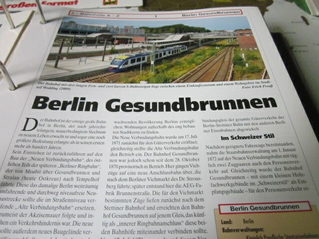 BAHNHOF N UND Gleisplan Berlin Gesundbrunnen 8S EUR 7,02 PicClick DE
